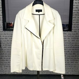 💥NEW💥 Womans 3X White/Cream Light Jacket
